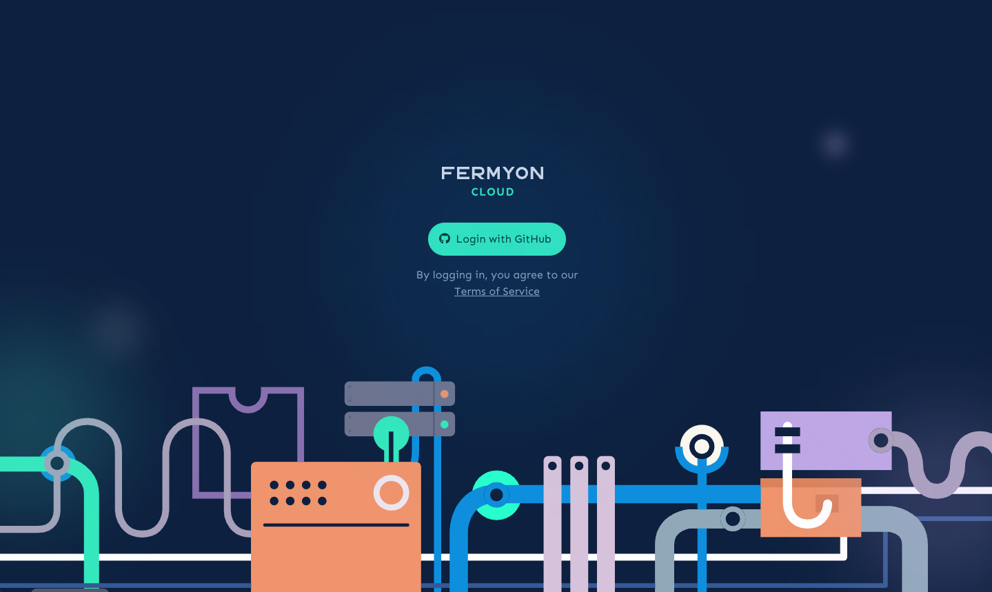 Fermyon Cloud login page